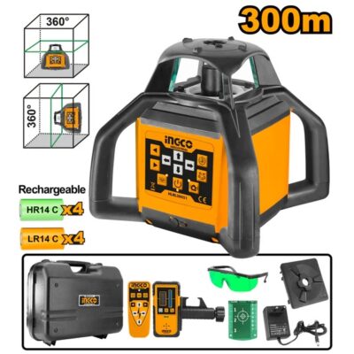 INGCO HLRL30051 ليزر شقلة  Self-Leveling Rotary Laser Level Industrial 360°