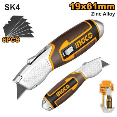 INGCO HUK618 سكين موكيت صناعي Utility Cutter Knife