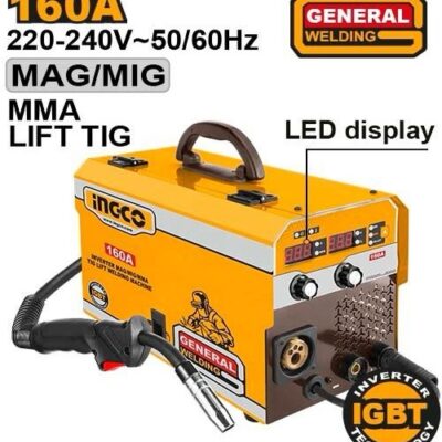 INGCO ING-MGT1601 160A مكنة لحام شريط انفرتر Inverter MAG/MIG/MMA/TIG Lift welding machine