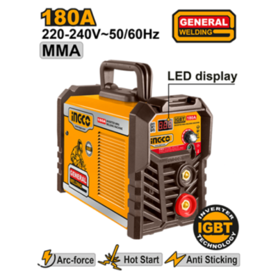 INGCO ING-MMA18058 180A MINI مكنة لحام انفرتر Inverter Mini MMA Welding Machine