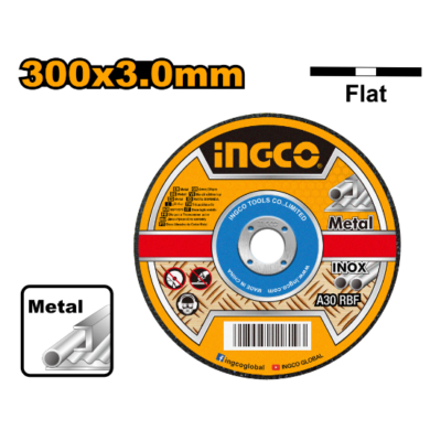 INGCO MCD303001 300X3.0MM ديسك قص حديد Abrasive Metal Cutting Disc