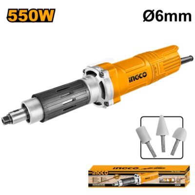 INGCO PDG5501 550W 6 MM صاروخ جلخ وحفر نواعم صناعي Industrial Die Grinder