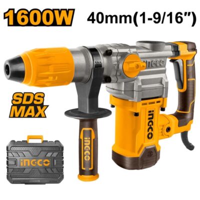 INGCO RH1600388 1600W 38MM ANTI-VIB SDS MAX كومبرسور برم وتكسير Industrial Rotary Hammer