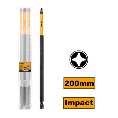 INGCO SDBIM11PH283 1 PCS 200 MM PH2 راس مفك مقدح بولاد SCREWDRIVER BIT