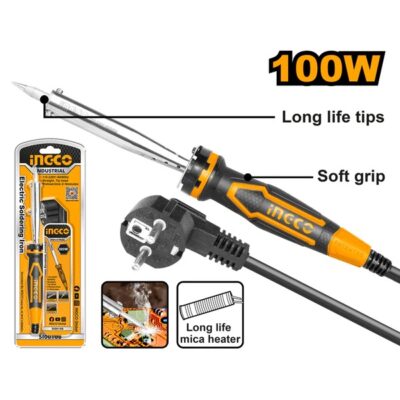 INGCO SI00108 100 W كاوي صناعي Industrial Electric Soldering Iron