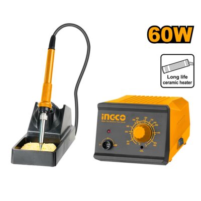 INGCO SI016911 60 W كاوي مع جهاز تحكم وساند Analog & Digital Soldering Iron with Station
