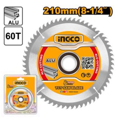 INGCO TSB321023 210MM 60T FOR BMS14002 ديسك المنيوم TCT Saw Blade for Aluminum Circular Saw