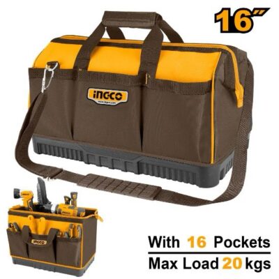 HTBG08 16" 20Kg 16 pockets شنطة عدة قماش