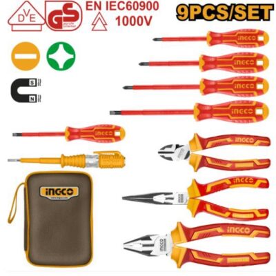 9 PCS 1000V طقم مفكات وبانسات معزولة