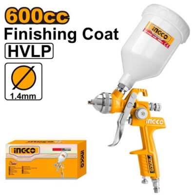 INGCO ASG1061  1.4MM 600CC HVLP فرد رش طاسة من الاعلى Air spray gun