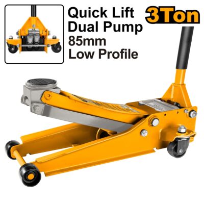 INGCO HFJ304  3 TON DUAL PUMP عفريت تمساح واطي  DUAL PUMP HYDRAULIC FLOOR JACK