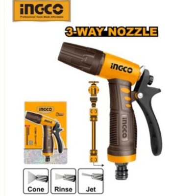 INGCO HWSG032  3/4 " لانس مياه مع 3 عيارات  Plastic trigger nozzle
