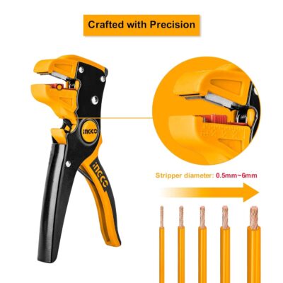 INGCO HWSP15608  0.5-6 MM زلاطة شريط كهرباء صناعية Wire stripper