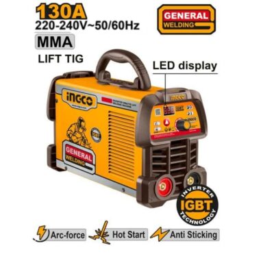 INGCO ING-MMA13059 130A 1.6-3.2MM IGBT مكنة لحام انفرتر INVERTER MMA WELDING MACHINE