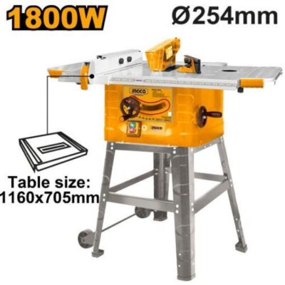INGCO TS180028 m  1800W 254MM (1160X705)MM منشار طاولة صناعي  TABLE SAW