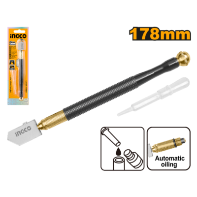 HGCT03  178mm الماسة قص زجاج على الزيت