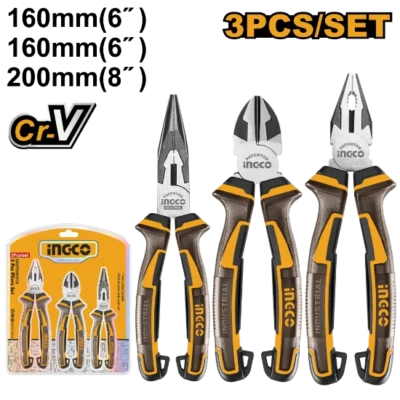 HKPS28318  3 Pcs طقم بانسات بولاد صناعي