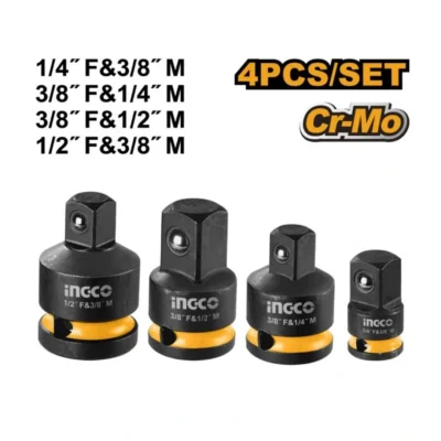 HKISAD12438  4 Pcs طقم ادبتر بولاد