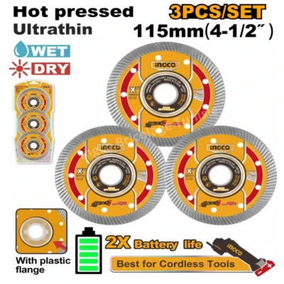 DMD0511503 3Pcs Hot Pressed ultratin طقم ديسكات قص غرانيت