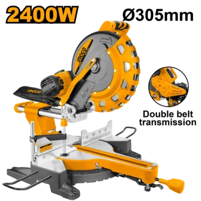 INGCO BM2S24007  2400 W منشار خشب سحاب صناعي SLIDING MITRE SAW 12"
