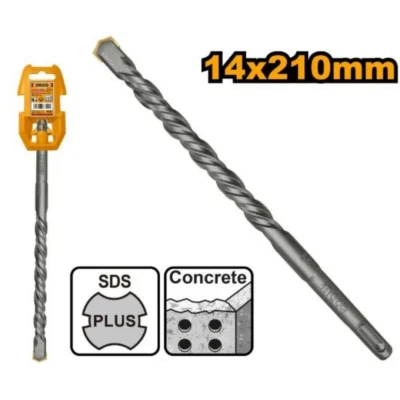 INGCO DBH1211402  14 X 210 MM ريشة باطون SDS Plus Masonry Drill Bit