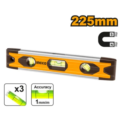 INGCO HMSL01030  22.5 CM زيبق صغير مغنطيس Mini spirit level