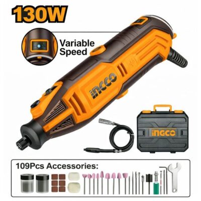 INGCO MG13328  130W 110PCS+BOX مقدح نواعم سرعات مع اكسسوار Mini grinder 6 speeds