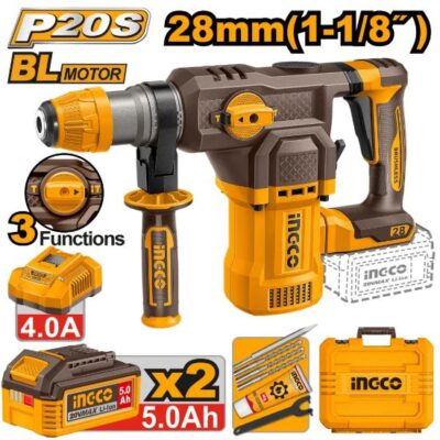 CRHLI202862  20V 2Batt 5Ah+Char+Box 28mm BL كومبرسور تكسير بطارية