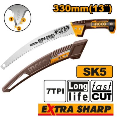 HPS3306  13" SK5 منشار تشحيل شجر ساموراي