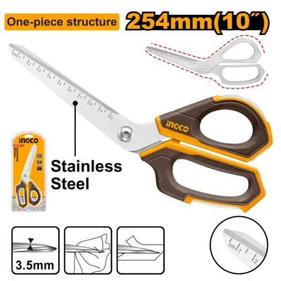 HSCRS25088  245mm (10") مقص ستانلستيل صناعي مرقم