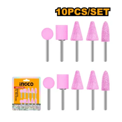 AKB1012  10Pcs 3mm طقم رؤوس جلخ مشكل لمقدح نواعم