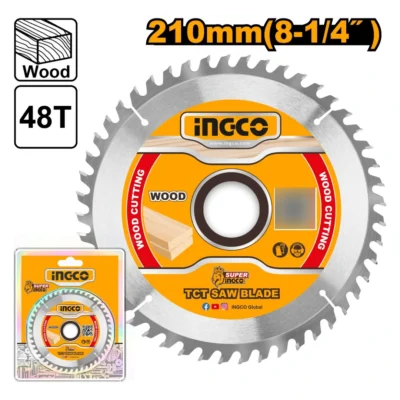 INGCO TSB121022  210MM 48T FOR BMS14002 ديسك قص خشب Circular Saw Blade Cutter For Wood