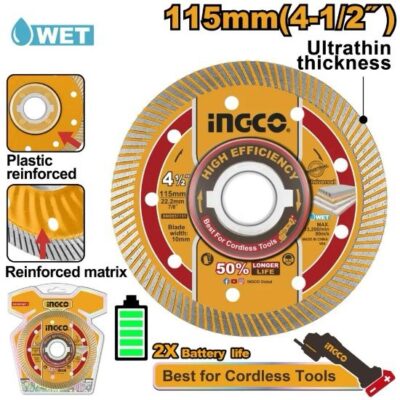 DMD051151  115mm (Thickness :1.4mm) Turbo Ultrathin W/D ديسك الماس ULTRA DIAMOND DISC