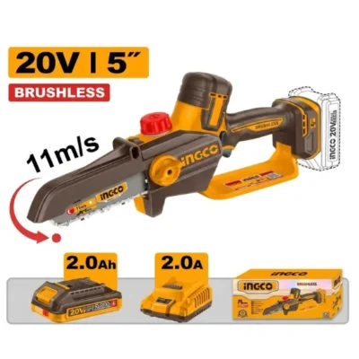 INGCO CGSLI20561  20V 1BATT 2A+CHAR BL 5" منشار حطب صغير CORDLESS PRUNER SAW 5 INCH (13 CM)