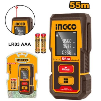 INGCO HLDD05086  55M : متر ليزر صناعي مدى القياس LASER DISTANCE DETECTOR