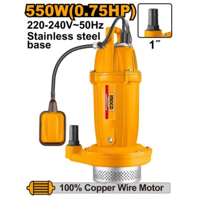INGCO SPC55068  550W(0.75HP) 1" مضخة غاطسة  SUBMERSIBLE PUMP