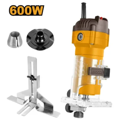 INGCO PLM6001 600W (1/4")-( 6mm) راوتر خشب Laminate Palm Router