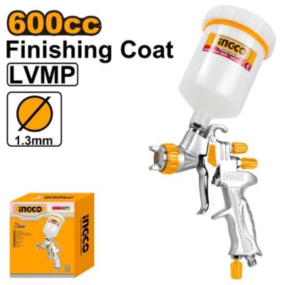 INGCO ASG1065 1.3mm 600cc LVMP فرد رش طاسة من الاعلى  Air Spray Gun