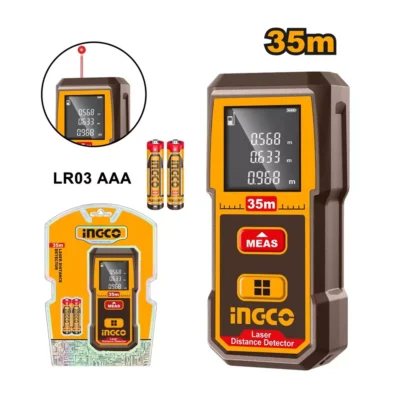 INGCO HLDD0355 0.05-35m LR03 AAA متر ليزر ديجيتال Laser Distance Detector