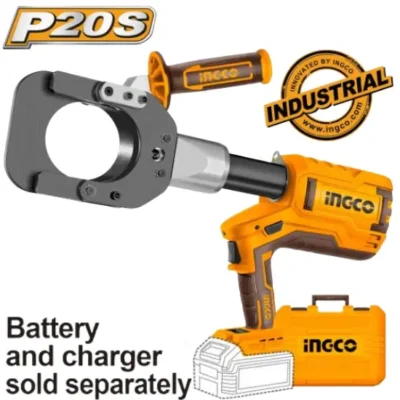 INGCO CRCLI20051 20V 60KN مقطع كابلات هيدروليك بطارية فدار Cordless Hydraulic Cable Cutter – Heavy Duty Cutting Tool BARE TOOL