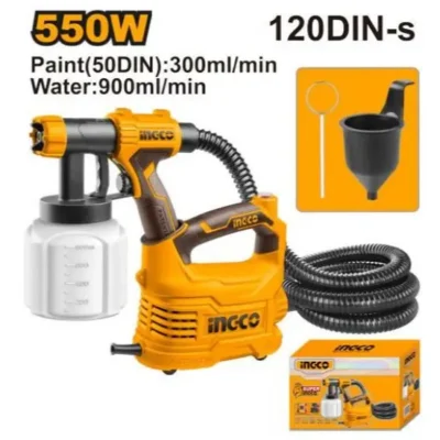 INGCO SPG5008 500 W فرد رش بويا ديركت صناعي Floor Based HVLP Electric Paint Spray Gun