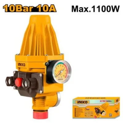 INGCO WAPS002 1.5-10Bar 1" اوتوماتيك لتعديل ضغط المياه بساعة Automatic Control Switch