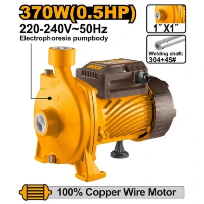 INGCO CPM37068 1/2HP 370W 1" مضخة مياه توربين ملف تحاس  Centrifugal Water Pump