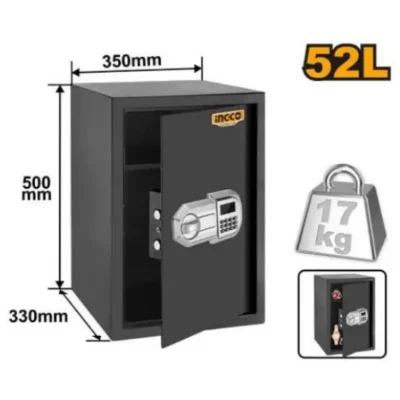INGCO ESF5002 52L(500x350x330)mm خزنة حديد ديجيتال Digital Electronic safe