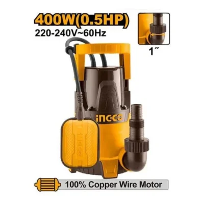 INGCO SPC4008 400W 0.5HP مضخة غاطسة للمياه النظيفة Submersible  Water Pump