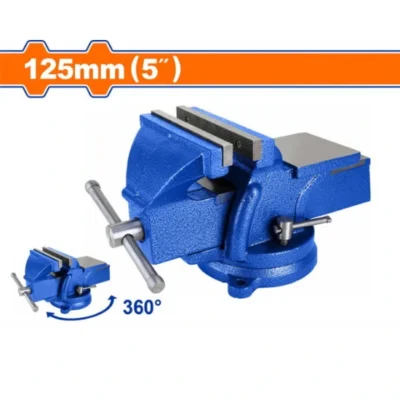 WADFOW WBV1A05 5" 125mm ملزمة طاولة Bench vice 360
