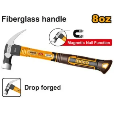 INGCO HCH81008 8oz / 220g مطرقة نجار باطون CLAW HAMMER