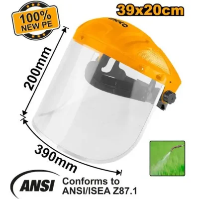 INGCO HFSPC32 39x20cm واقي وجه شفاف مقاوم للصدمات Face shield