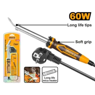 INGCO SI0368 60 W كاوي صناعي راس اعوج  Electric soldering iron Bent, flat head