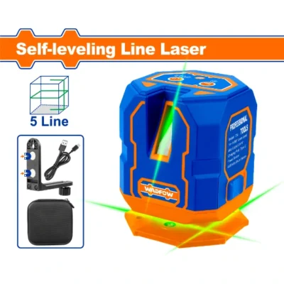WADFOW WLE1M05 0~30 m ليزر شقلة خمسة خطوط اخضر Self-leveling line laser Green laser beams